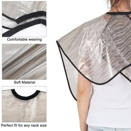 COYUN 1 x make-up cape, hairdressing cape, short, make-up coat, hairdressing cape, adult, comb beard apron, shampoo cape, hair cutting cape, for men and women