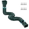 plusgutter 11.5ft Long Gutter Downspout Extensions Flexible, Drain Downspout Extender,