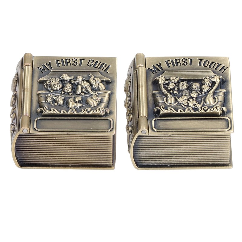 Tooth Keepsake Box Exquisite Polishing Process Engraving Pattern Durable Metal