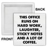 Farmhouse Humor Office Coffee Wooden Box Sign Rustic This office