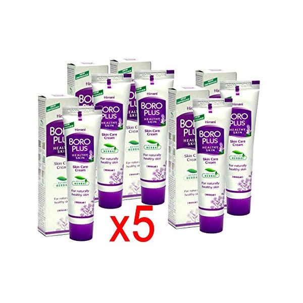 Boro Plus, Purple, 25 g, Set of 5, Cream, Herbs, Cream