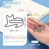 PATIKIL 50pcs Paper Clip, Cat Shape Paper Clip Small Cute