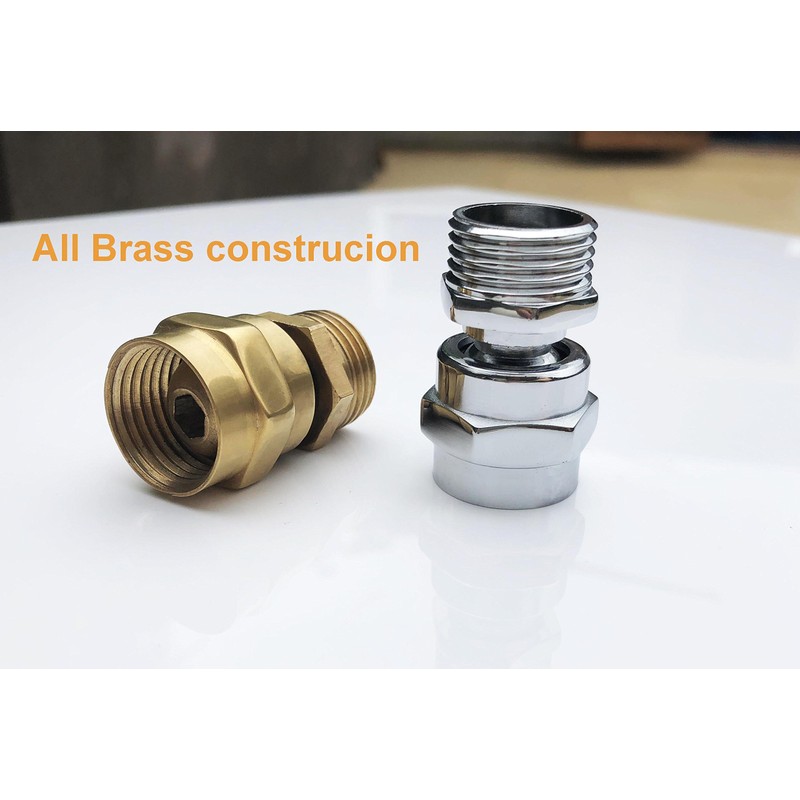 Shower head Swivel adapter,ball joint povit for overhead/handheld shower head,shower