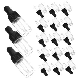 IWOWHERO 20pcs Mini Dropper Bottles Oil Travel Bottle Essential Oil Dropper Leakproof Serum Containers Small Vials for Skincare