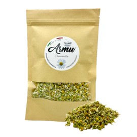 Italienische Kamillenblüten – 50 g – Ganze Blüten, Schonend Getrocknet und Von Hand in Italien Gepflückt – Kamille Lose – Entspannender Verdauungsfördernder Schlafkräutertee – Angereicherter Tee