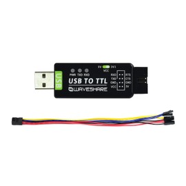 waveshare Industrial USB to TTL Converter with Original FT232RNL Onboard and Multi Protection Circuits Support Multi Systems Support Win7/8/8.1/10/11, Mac, Linux, Android, Wince