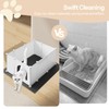 HOOBRO Cat Litter Box Enclosure with Large Oxford Mat, Extra