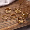 FIOROYAL 12Pcs 𝟏𝟖𝐊 𝐆𝐨𝐥𝐝 𝐏𝐥𝐚𝐭𝐞𝐝 Rings for Women Stainless Steel