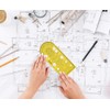 Traceease House Plan Drafting Ruler,Technical Drawing Template Engineering Stencils