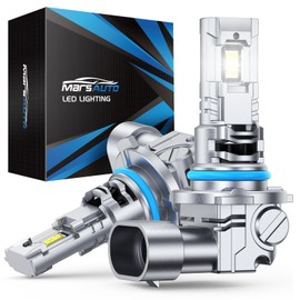 Marsauto 9005/HB3 Bulbs, 30000LM Super Bright Powersport or Fog Bulbs, 9005 Light Bulbs Small Size, 50000HRS Long Lifespan Plug and Play, Pack of 2