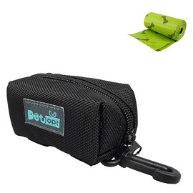 Petopt Dog Poop Bag Holder Leash Attachment,Heavy Duty Waterproof, Fits Any Dogs Running,Walking,Hiking Accessory