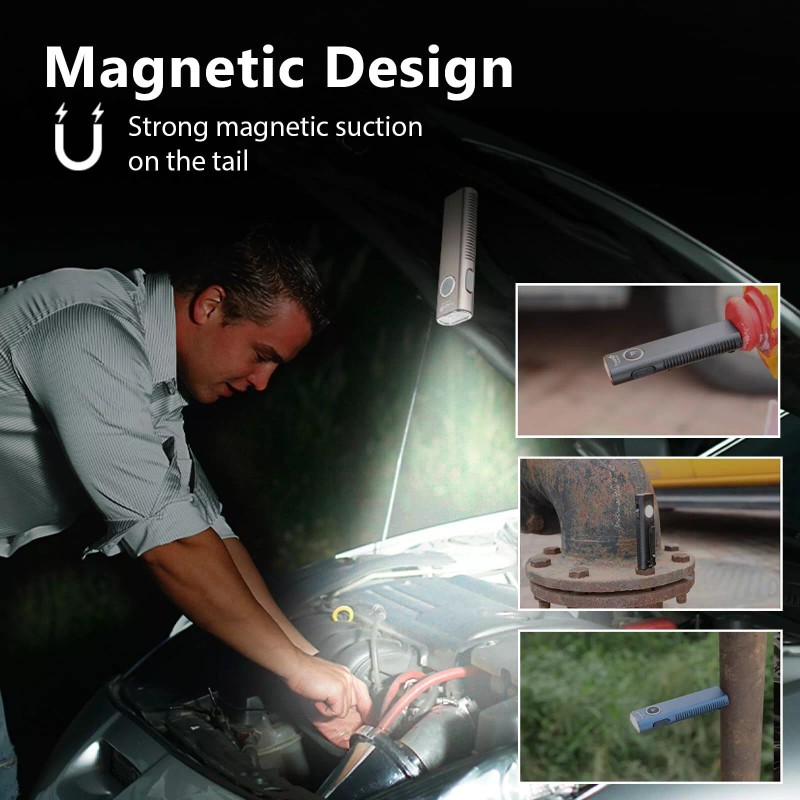 TrustFire MINIX3 EDC Flashlight Rechargeable With Magnet Red Light Green