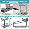 Liuoud Under Sink Organizer Storage 2 Pack, 2 Tier Slide