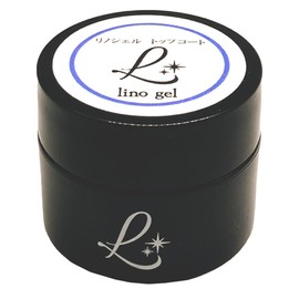 LinoGel Top Coat, Top Gel, Domestic Gel, Nail Top, 0.2 oz (5 g), Semi-Hard, Glossy, Transparent, UV LED Compatible... (1 Piece)