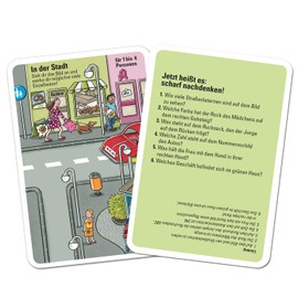 moses 30261 50 Puzzles and Games Suitcase, Card Set with Fun tasks for on The go and When Travelling, Multicoloured