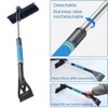 3 In 1 Extendable Ice Scraper Snow Brush, with Drying
