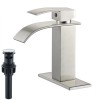 Unbranded Brushed Nickel Bathroom Basin Sink Faucet Single Handle 1