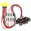 5 Pack - 9 Volt Battery LED Light with On/Off