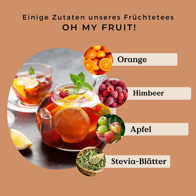 Organic Fruit Tea Oh My Fruit 100 g (50 Cups)