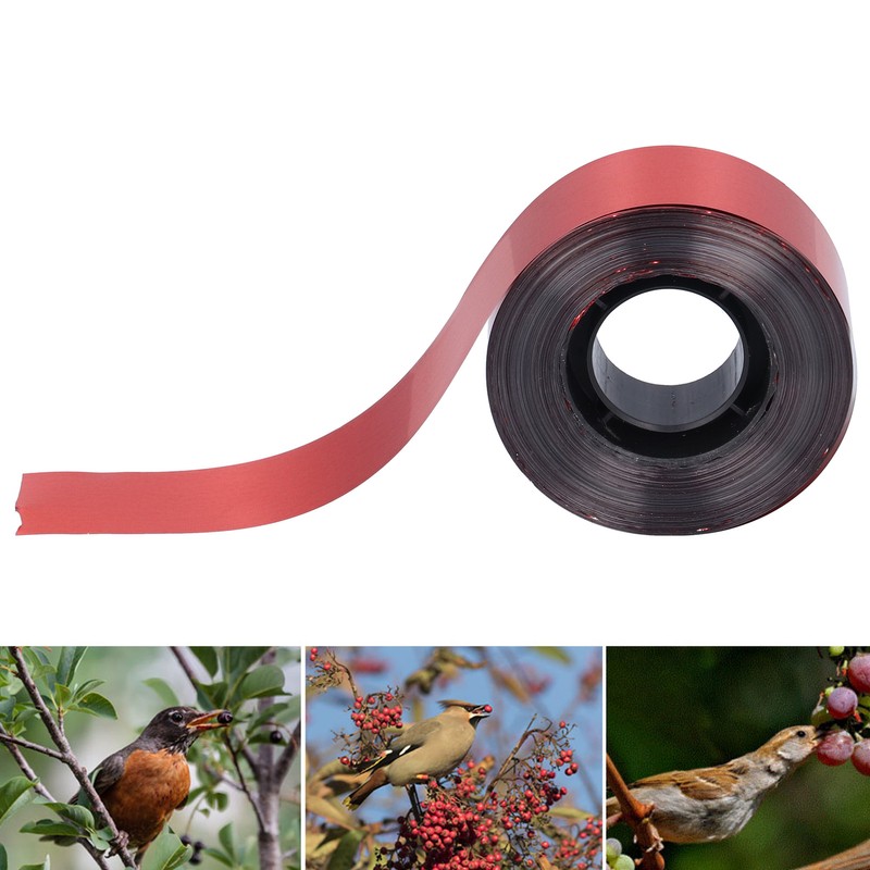 10PCS 2.5CMx60M Bird Deterrent Reflective Scare Tape Bird Repellent Ribbon