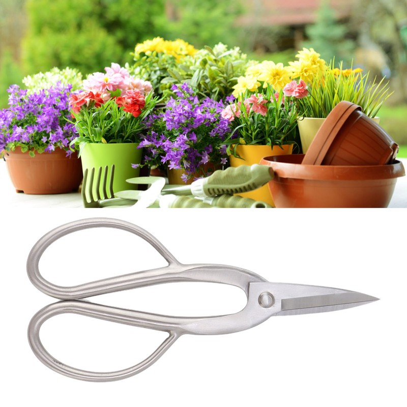 Bonsai Scissors 20CM Stainless Steel Indoor Garden Shears Floral Stem