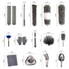Adbzen Duster Household Cleaning Supplies Kit 16pcs Microfiber Feather Duster
