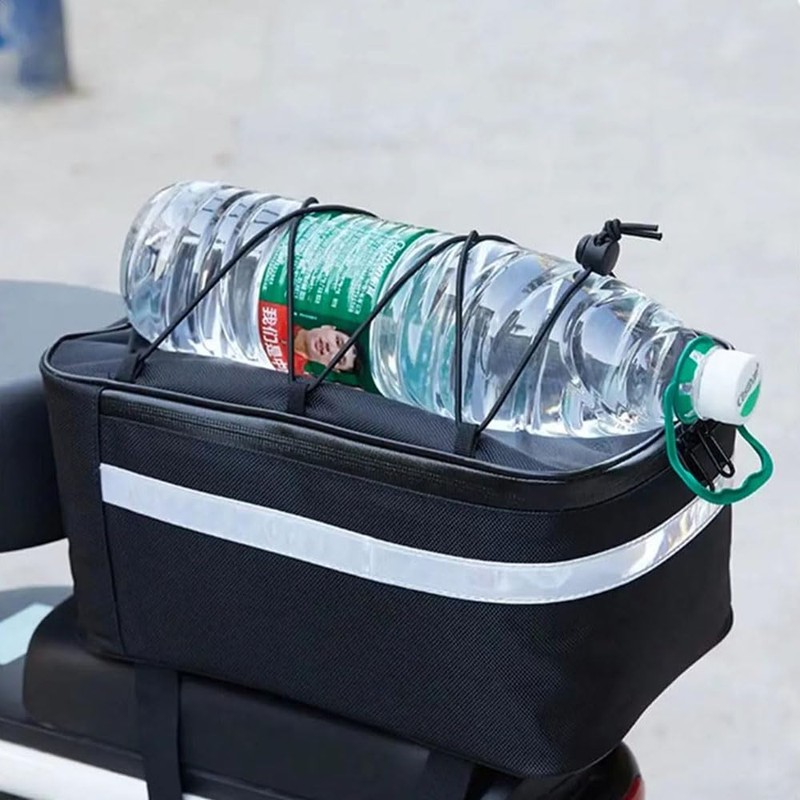 Portable Bike Trunk Bag Waterproof Bicycle Rack Rear 13L Rear