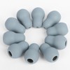 Silicone Stethoscope Ear Tips, Gray, 10 Pcs, Universal Replacement Earpieces,