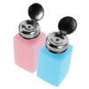 Levemolo 2pcs Static Press Down Alcohol Dispenser Pump Bottle Efficient