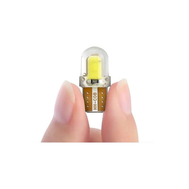 10 Pz Led T10 2 Smd Led Cob Automotriz Tipo