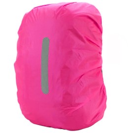 PINEPAN Rain Cover for Backpacks with Reflective Stripes, Waterproof Rain Cover, School Bag, Reflector Backpack Cover, Pink, 70L