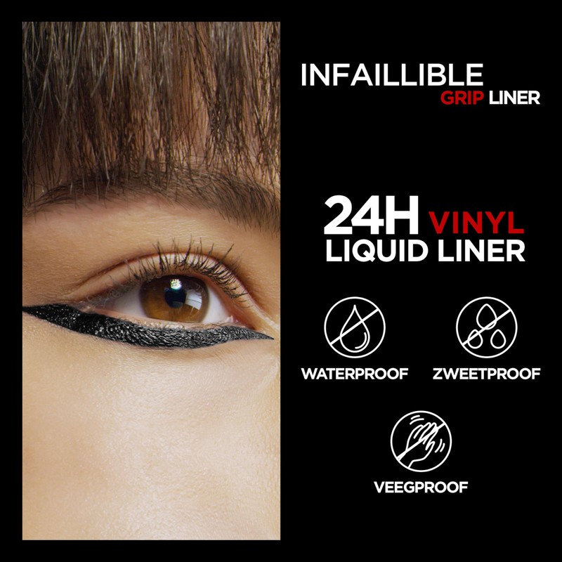 L'Oréal Paris Infallible Grip 24H Vinyl Liquid Liner Black, Liquid