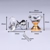 Yesmin Crystal Door Knobs,2 Pcs 20MM Crystal Drawer Carbinet Door