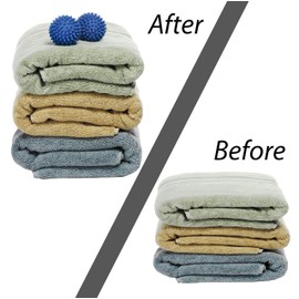 Whitmor Eco-Friendly Fabric Softener Alternative-Set of 4 Dryer Balls, Small, Blue