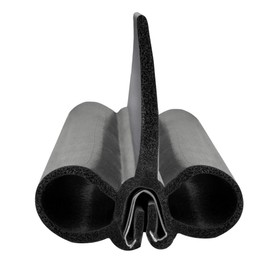 RecPro RV Slide Out Seal 2" Double Bulb Wiper Seal Clip-On Weather Stripping (5 Feet)