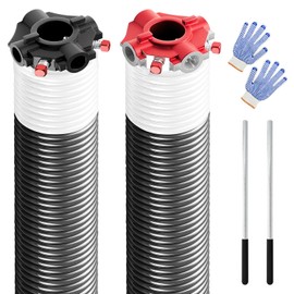 HardwareX supply Electrophoresis Garage Door Torsion Spring 2" (Pair) with Non-Slip Winding Bars and Gloves Minimum of 18,000 Cycles (.218"x2"x23")