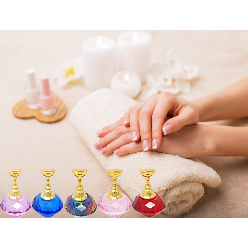 Kiara World Magnetic Nail Art Tips Stand Crystal Base Alloy