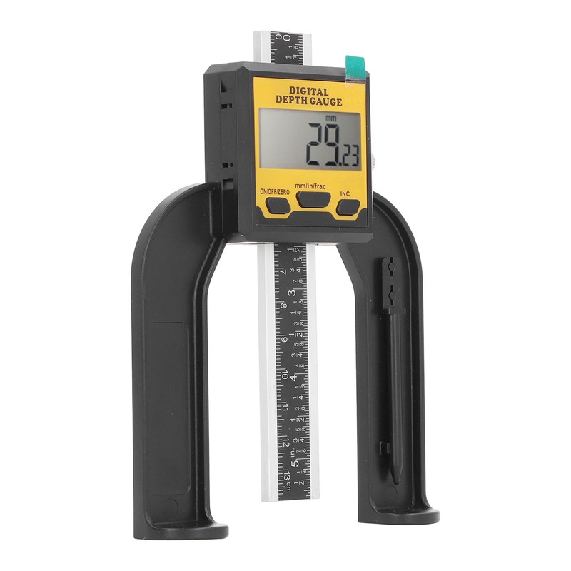 Digital Depth Gauge 0.01mm Resolution Woodworking Height and Depth Measurement