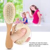Brush for Baby's,Soft Bristle Baby Hair Brush with Wooden Handle