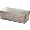 Creative Scents Dublin Silver Bathroom Decor Box Toilet Paper Holder