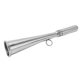 Boat Foghorn, Handheld Fog Horn, Stainless Steel Removable Mouthpiece Whistle, Compact Emergency Backup for Small Yachts, Boats