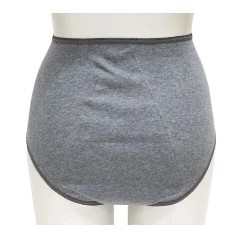 Modde La Casa Postpartum Panties, 100% Cotton, Plain, Gray