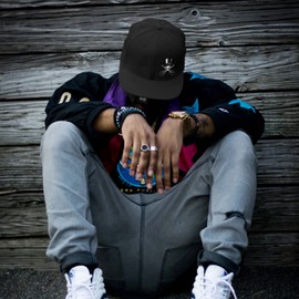 Skull Fitted Hats for Men Flat Brim Snapback Hat Black Mens Snap Back Hats Adjustable Cross Guitar Unisex Baseball Cap Sports Flat Bill Hats for Women