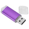 USB Flash Drive Transparent Cover Purple Portable Storage Memory Stick