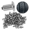 100PCS Tire Studs Silver Universal Wear Resistant Anti Slip Tire