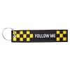 DonJordi Follow Me Fabric Keyring with Embroidery for Pilots, Bikers