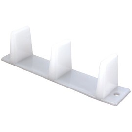 Prime-Line N 65634 Plastic Sliding Closet Door Guide for 1-3/8 Inch Thick Doors, White, Set of 1