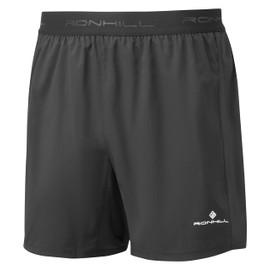 Ronhill Running, Men's Tech 5" Short, All Black with Reflect, M