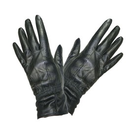TOSKATOK SOFT AND SUPPLE LADIES QUALITY BLACK LEATHER GLOVES