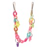Bird Swing Hanging Toys Wooden Educational Colorful Parrot Swing Chewing